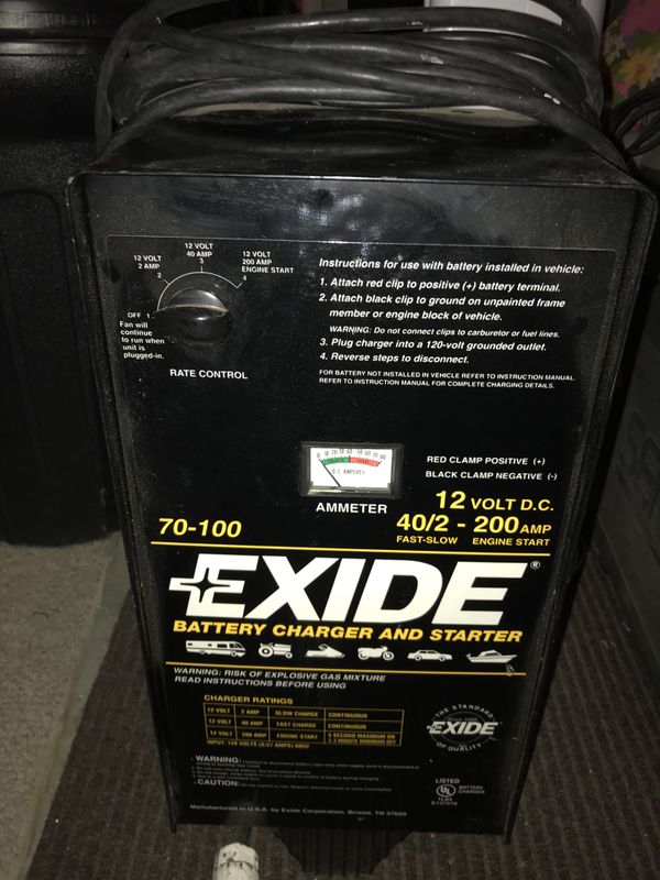 Exide Battery Charger/Starter 70-100 for Sale in Murrieta, CA - OfferUp