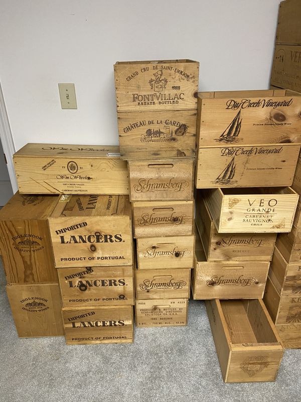 Vintage Wooden Wine Crates for Sale in Raleigh, NC OfferUp