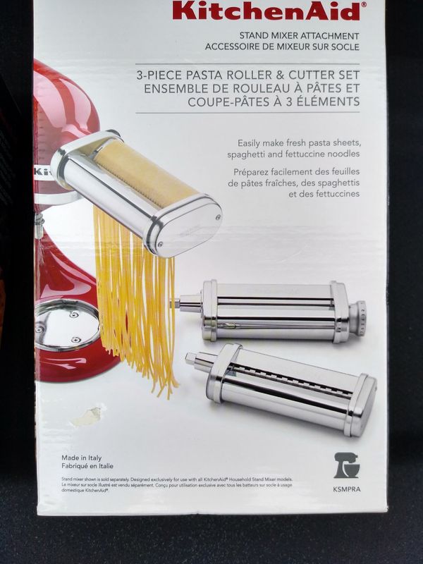 kitchenaid pasta roller and cutter set attachment