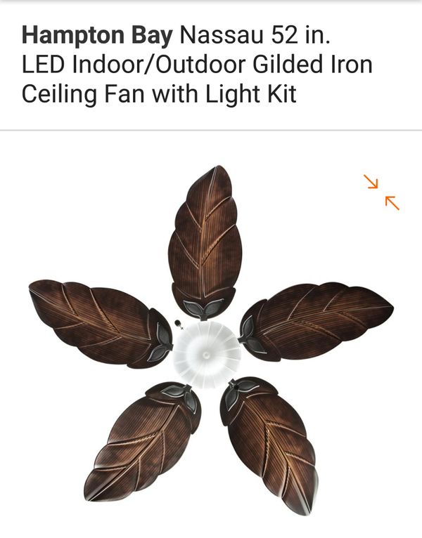Hampton Bay Nassau 52in Ceiling Fan For Sale In Orlando Fl Offerup