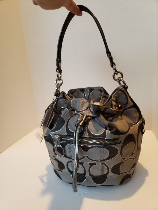 coach women's dempsey drawstring bucket bag