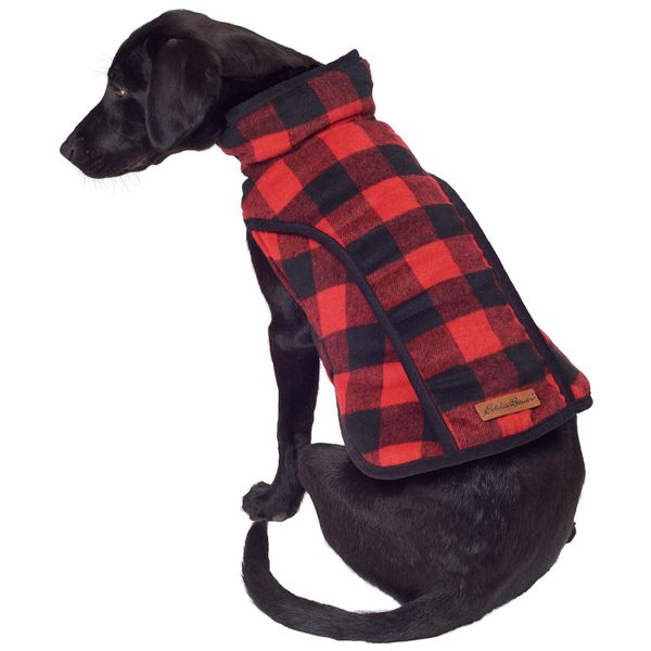 Eddie Bauer Red Plaid Dog Jacket Size MEDIUM for Sale in Graymoor