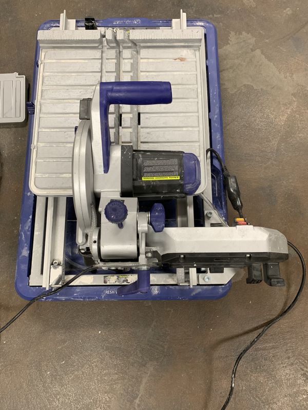 kobalt kws s706 7” wet table top sliding tile saw for Sale in