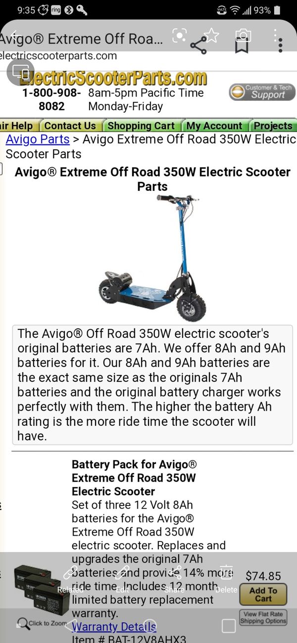 Avigo Extreme Electric Scooter (off road) for Sale in Cave Creek, AZ
