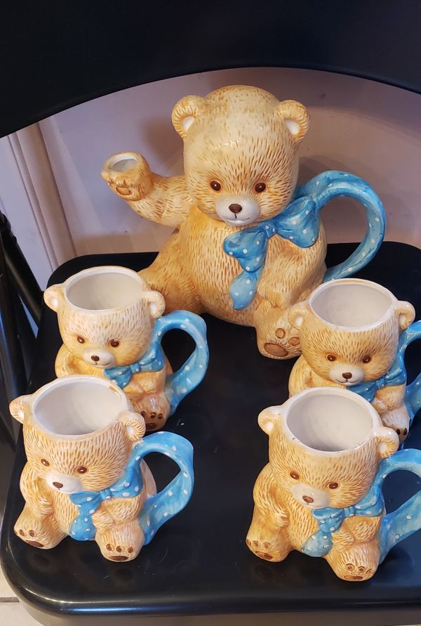 pooh bear tea set