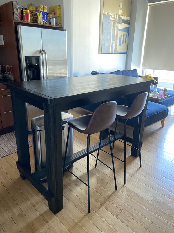 Tall table with 2 chairs - perfect island table for kitchen for Sale in