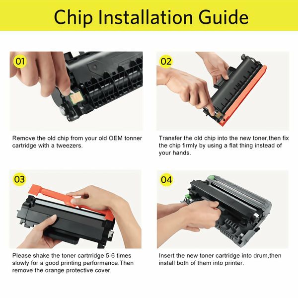 Toner Cartridge Replacement for Brother TN760 TN730 HLL2370DW HL