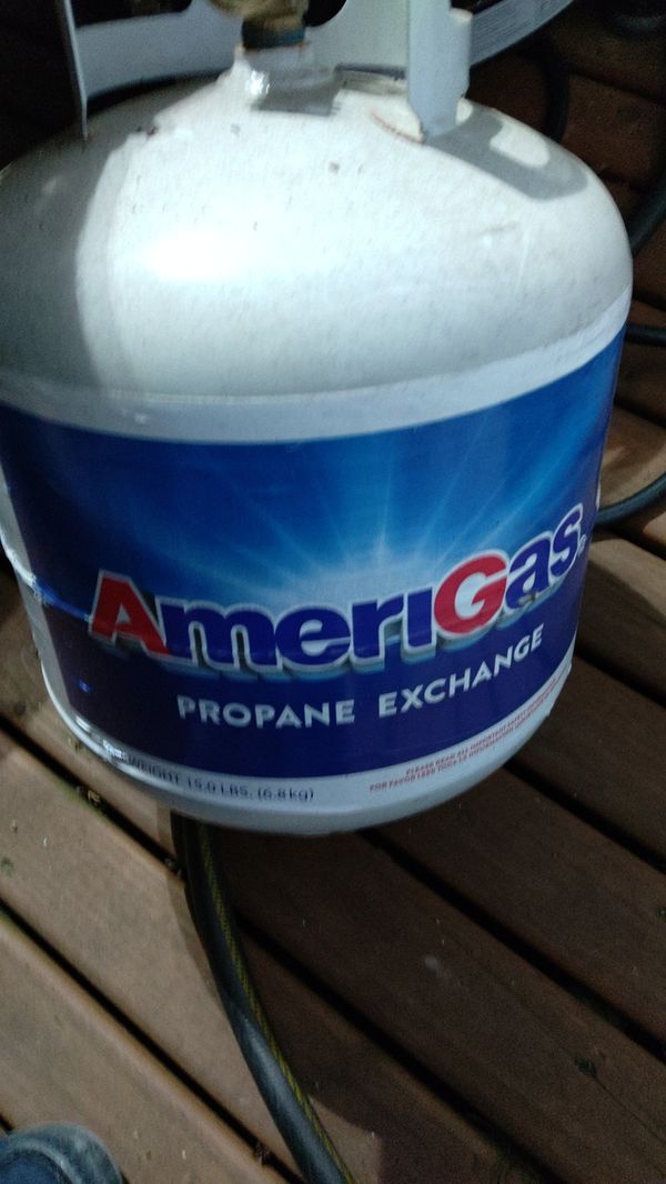 Empty 15lbs amerigas propane tanks 20 each or both for 35 for Sale in