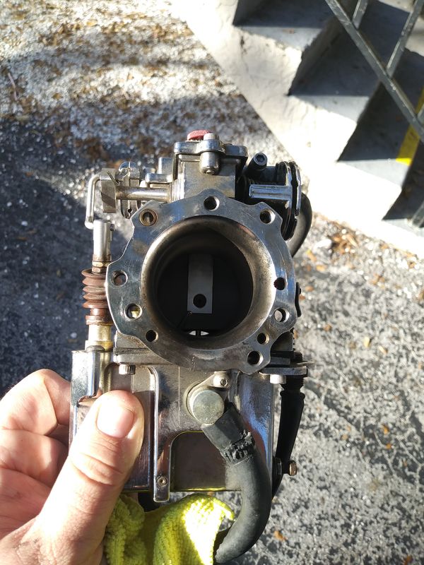 EDELBROCK QWIKSILVER 38 MM FLAT SLIDE CARB CARBURETOR HD HARLEY