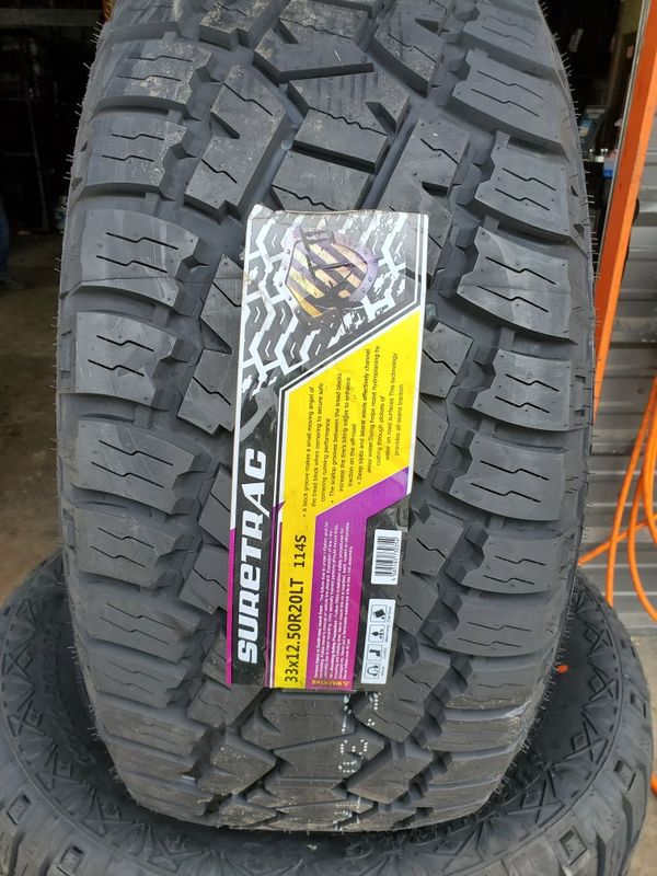 33X12.50X20 new all terrain tires for $750 with balance and ...