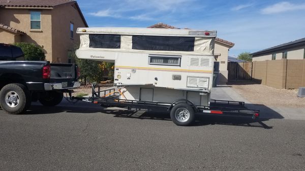 Palomino pop up cabover camper and trailer for Sale in Laveen Village