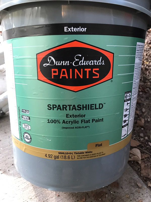 New Dunn Edwards 5 gallon Spartashield Paint for Sale in