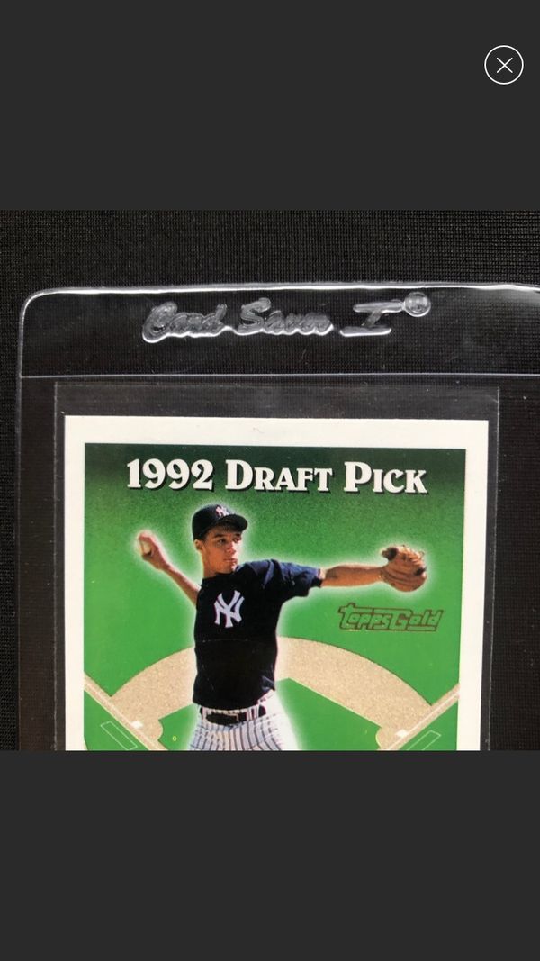 2 Cards 1992 Draft Pick Topps Gold Derek Jeter Baseball Card 98 New 