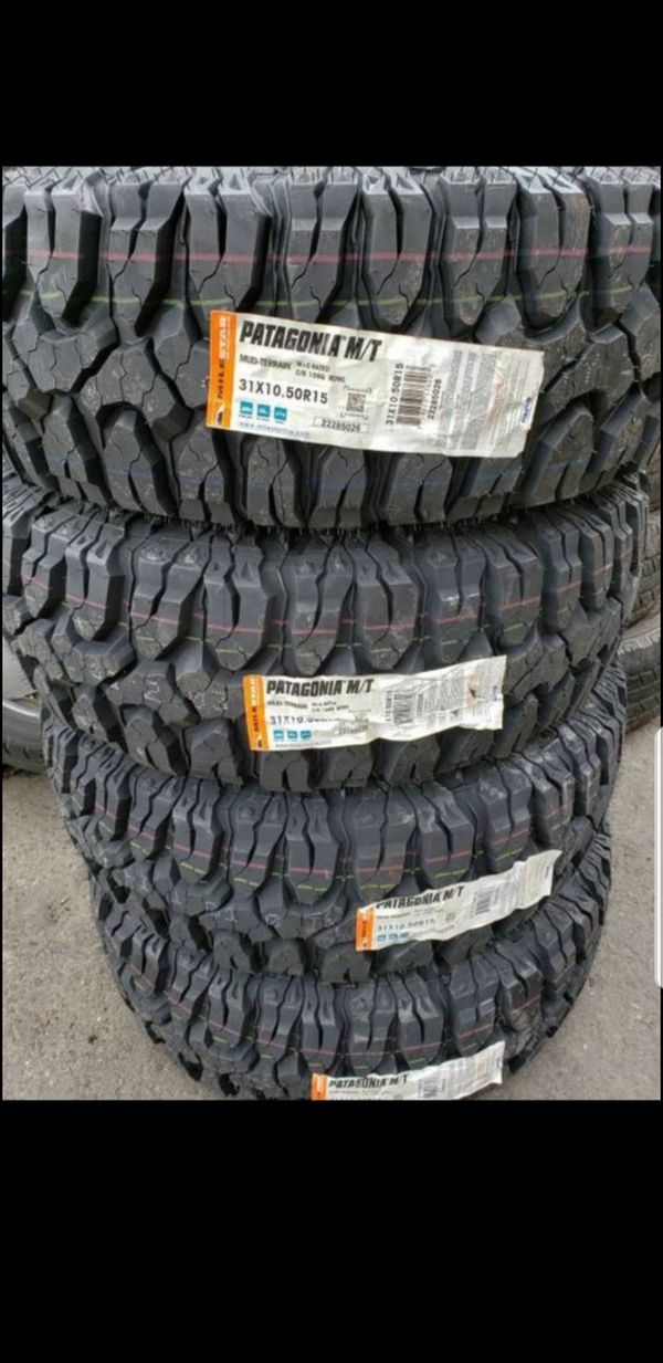 4 new 31x10 50r15 patagonia m t tires 31 10 50 r15 inch tire for sale