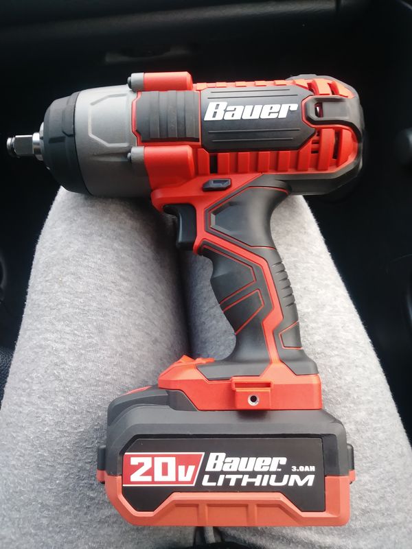 Brand new Bauer half inch impact wrench with 20-volt lithium ion