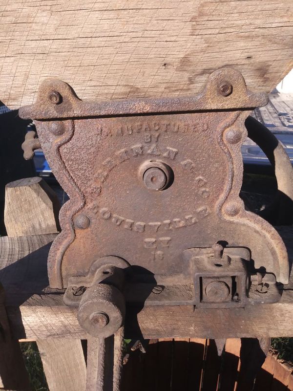 1800's Kentucky Buckeye Apple Cider Press manufactured by Brennan a co