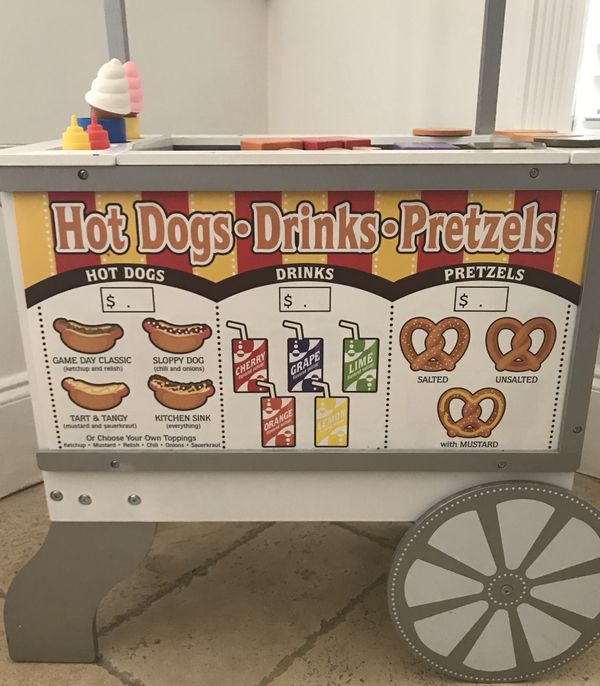 melissa and doug hot dog cart