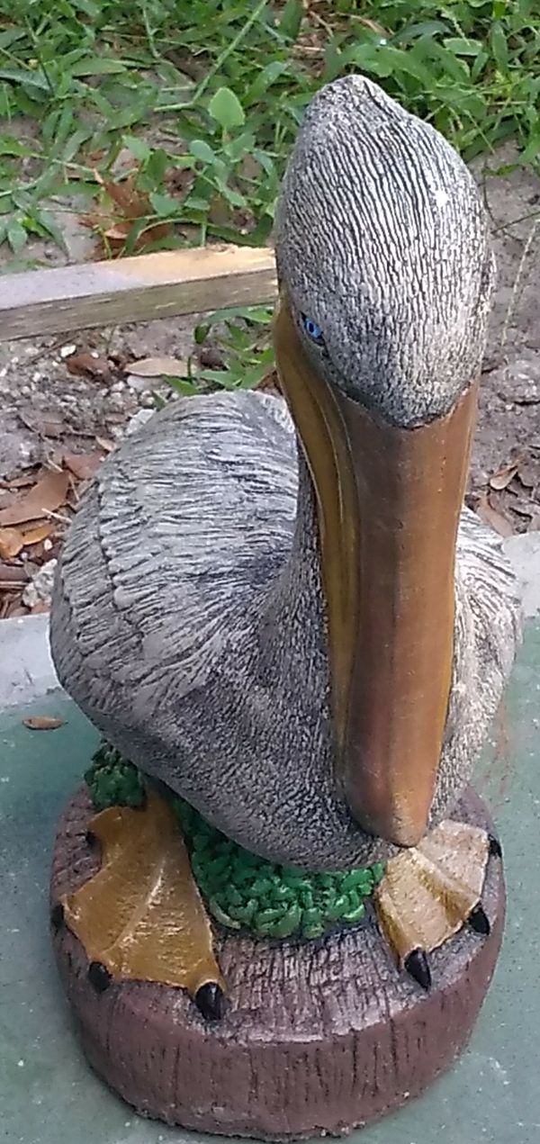 Handmade Concrete Pelican Statue for Sale in Zephyrhills, FL OfferUp