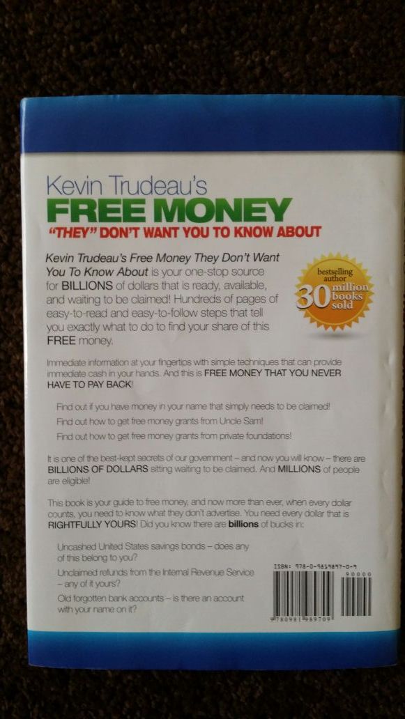 Kevin Trudeau S Free Money Book For Sale In Nicholasville Ky Offerup