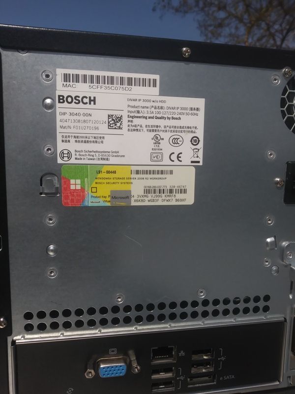 Bosch Divar Ip 3000 W O Hdd Dip3040 00n For Sale In Stockton Ca