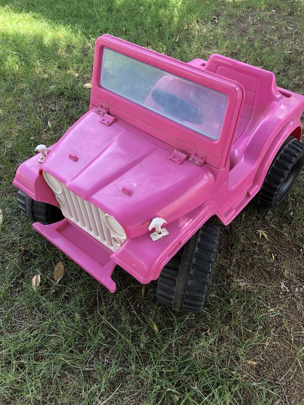 remote control power wheels pink jeep