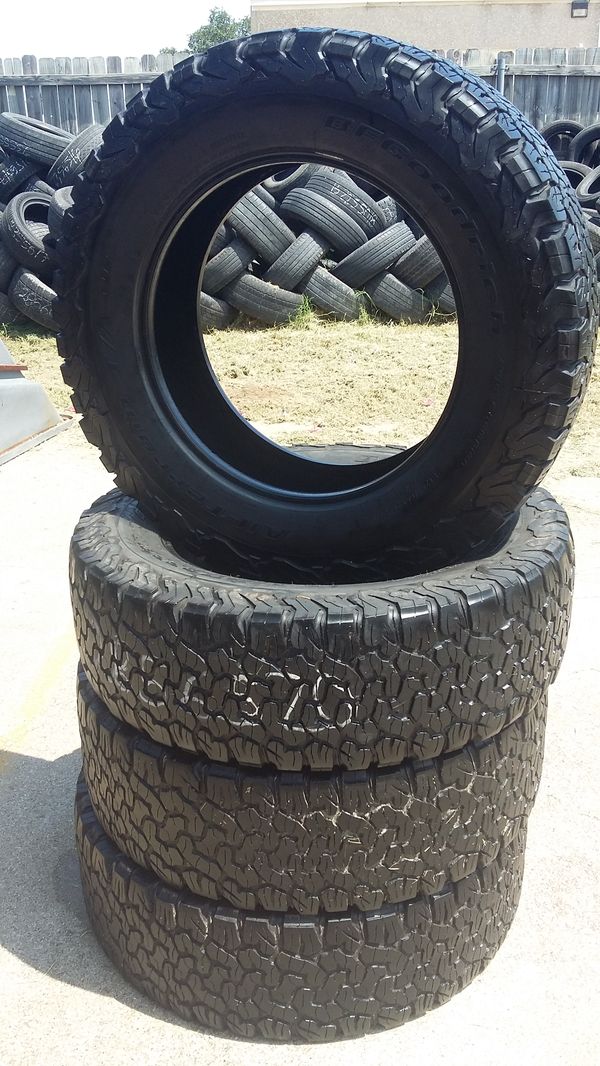 4 Used LT 285/65/20 BFGoodrich AllTerrain Tires for Sale in Dallas, TX