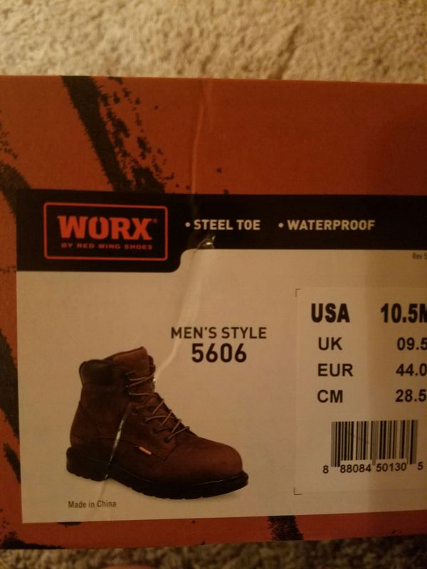 RED WING WORX 5606 STEEL TOE WORK BOOTS for Sale in Oklahoma City, OK ...