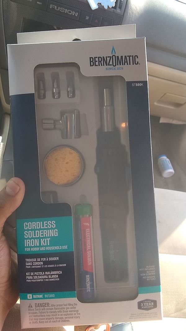 Bernzomatic cordless soldering iron kit for Sale in Imperial Beach, CA