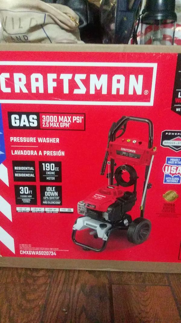 craftsman gas pressure washer 3000 psi