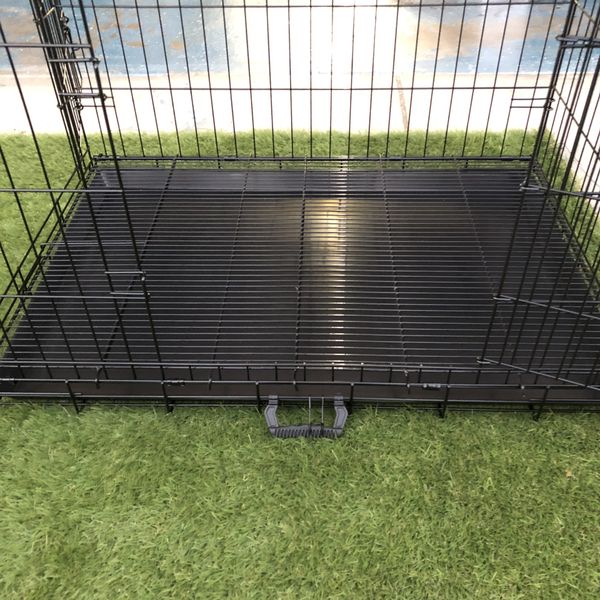 New premium 36” Large Folding 2 door dog cage + Raised Floor Grid