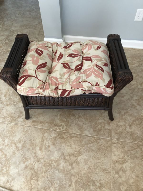 pier one wicker footstool
