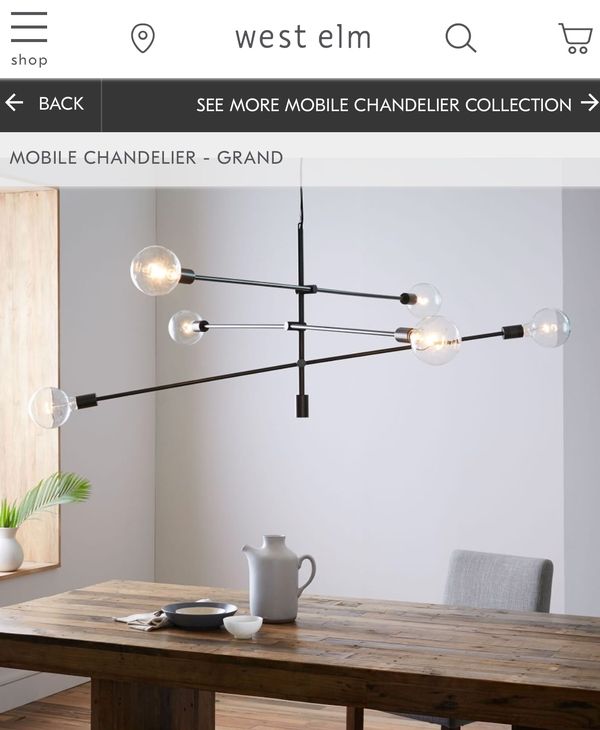 West Elm Mobile Chandelier Grand Xl For In San Clemente 225sold