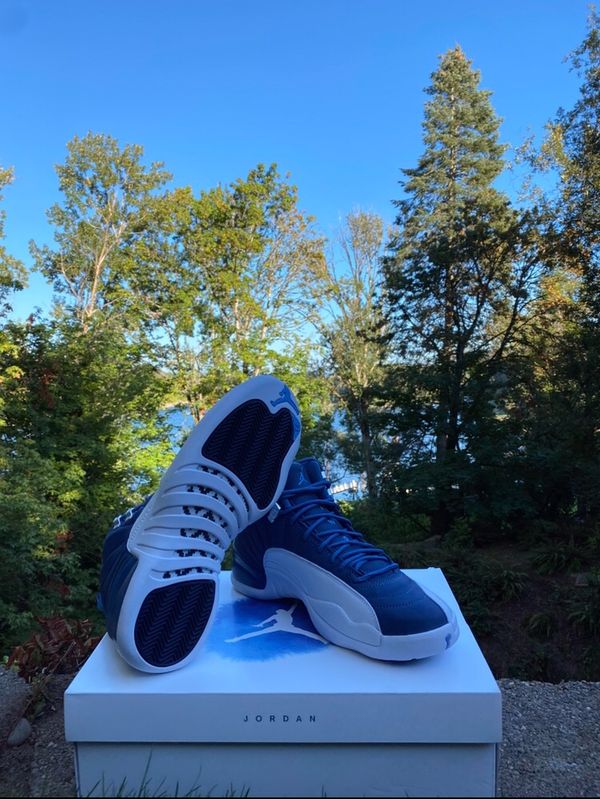 retro 12 indigo outfit