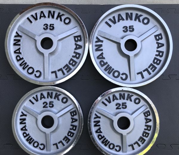 IVANKO CHROME OLYMPIC PLATES SET VINTAGE RARE WEIGHTS for Sale in Lakewood, CA OfferUp
