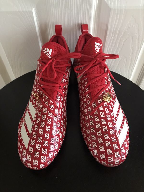 Adidas 100 Emoji Red Soccer Football Cleats Shoes Size 12 for Sale in Auburn, WA - OfferUp