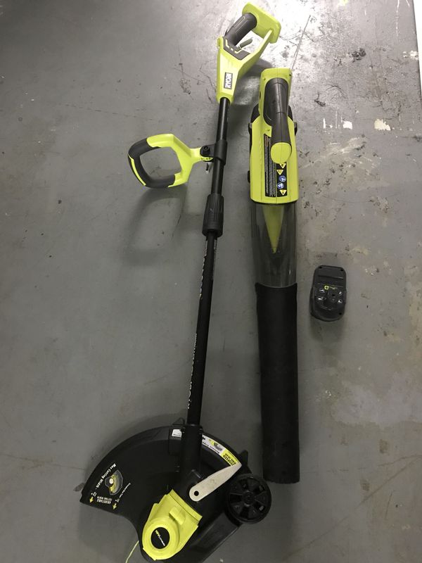 Ryobi 18v Edger/ Weed Eater Combo Set With Battery And Charger for Sale ...