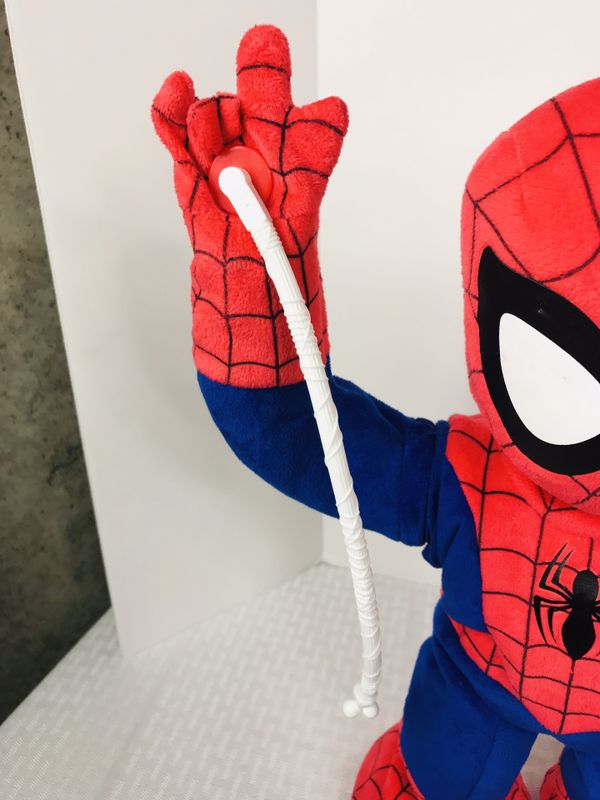 spider man talking plush toy