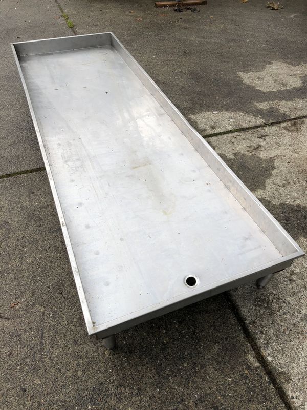 Stainless Steel Table with Drain 30x90x12 Its 16 gauge for Sale in ...