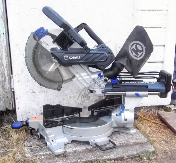 Kobalt 12" Dual Bevel Sliding Laser Compound Miter Saw 0358936 for