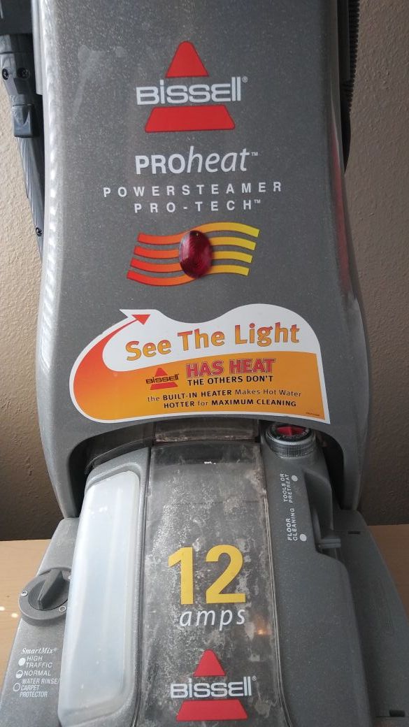 Bissell ProHeat powersteamer Pro Tech 12 amp carpet cleaner with