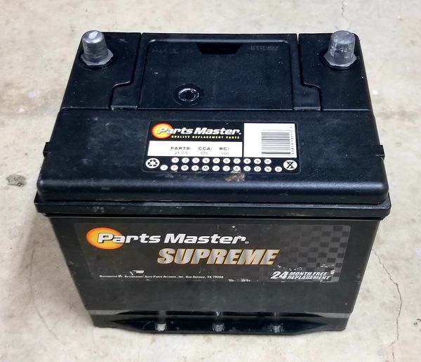 Used Parts Master Supreme car battery bateria group size 25 for Sale