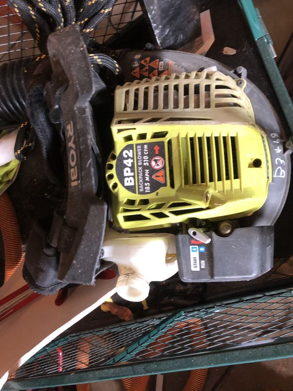 Ryobi backpack blower for Sale in Seattle, WA OfferUp