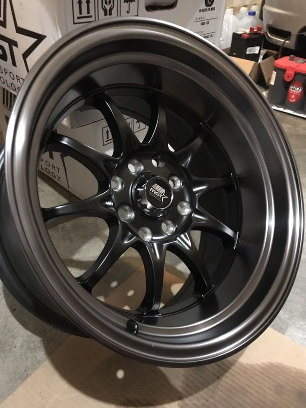 15x8 deep dish Mst 4x100 / 4x114.3 rims for Sale in Everett, WA - OfferUp