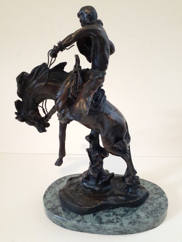 $340! Charles m. Russell bronze 