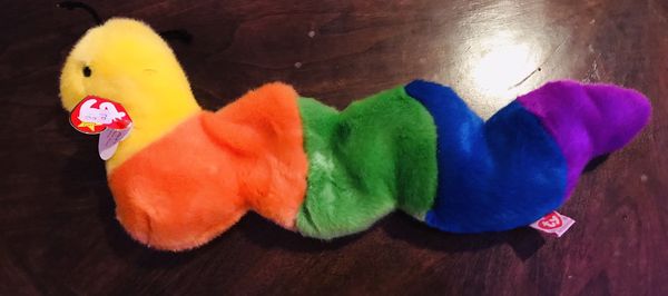 rainbow worm stuffed animal