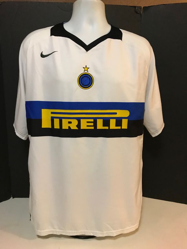 2005-2006 Inter Milan Internazionale Soccer Jersey Maglia Away Pirelli ...