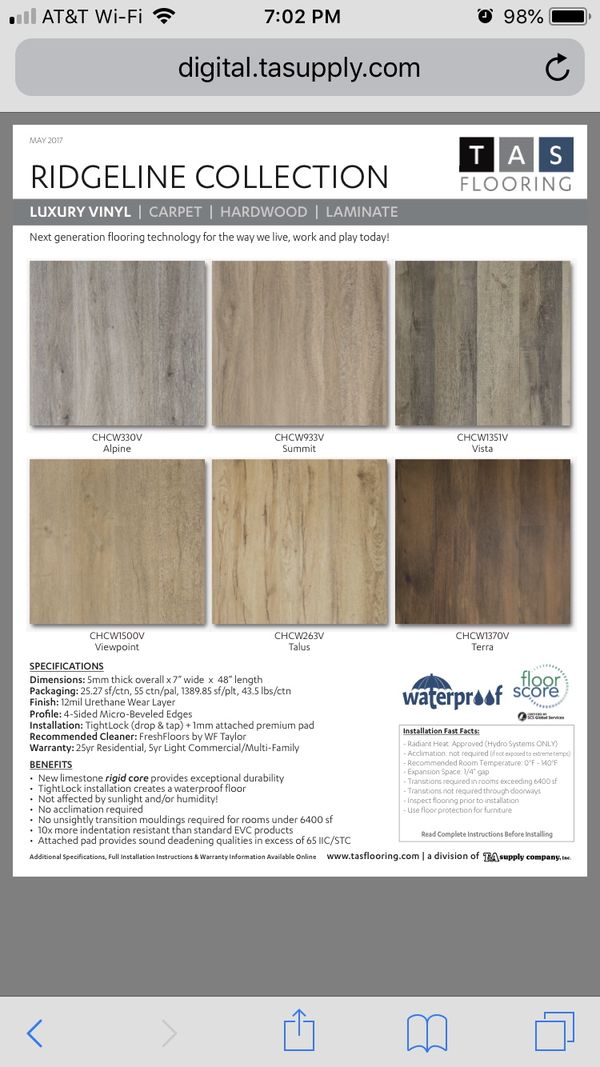 Tas Flooring Ridgeline Summit Floor Roma