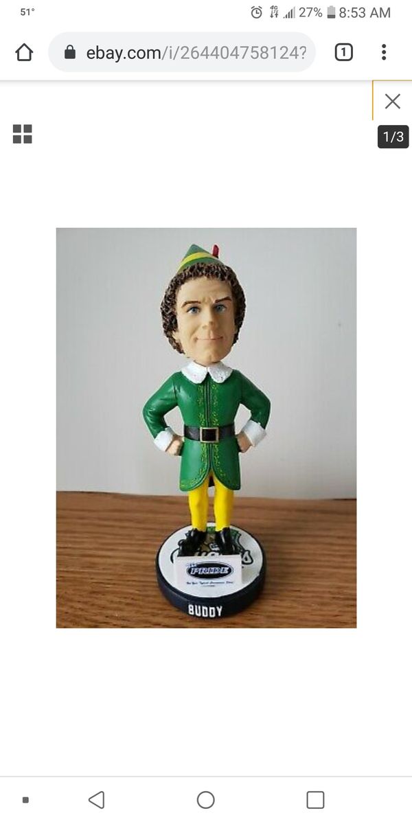 Buddy the Elf bobble head doll. Original white box. Great bday gift or ...