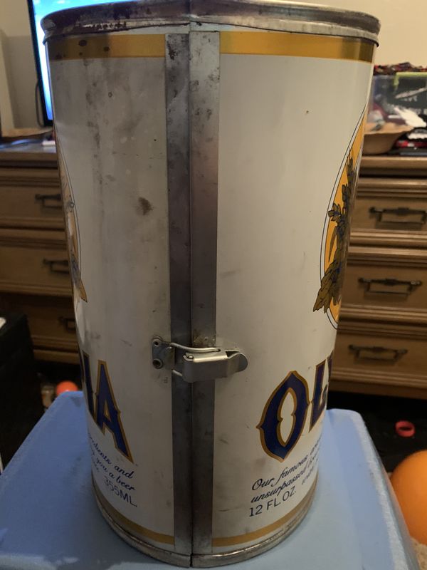 Vintage Olympia Beer "BEER CAN" Portable Metal BBQ Grill B.I.G. Can Do