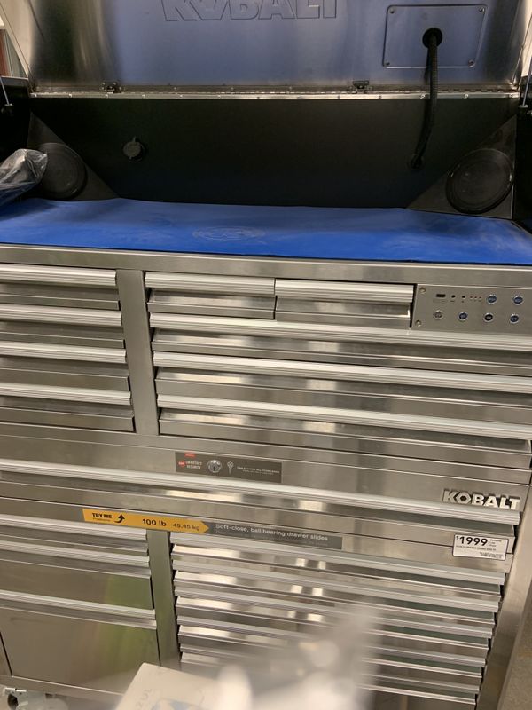 Tool Chest Kobalt 3000 53in W x 68.7in H 18Drawer Stainless Steel